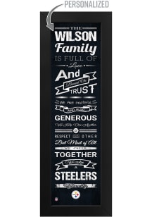 Imperial Pittsburgh Steelers Personalized Family Sign