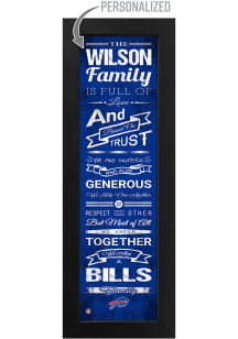 Imperial Buffalo Bills Personalized Family Sign