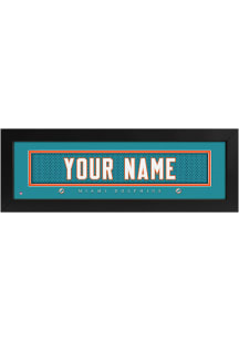 Imperial Miami Dolphins Personalized Jersey Name Plate Sign