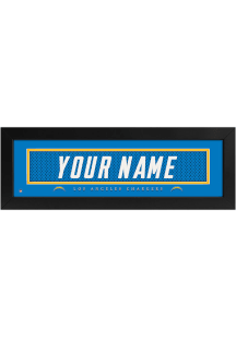 Imperial Los Angeles Chargers Personalized Jersey Name Plate Sign