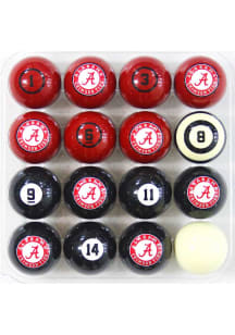 Alabama Crimson Tide Logo Billiard Balls
