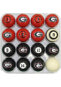 Georgia Bulldogs Logo Billiard Balls