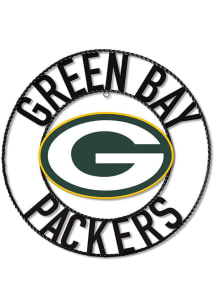 Green Bay Packers 24 in Wrought Iron Wall Wall Art
