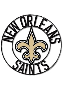 New Orleans Saints 24 in Wrought Iron Wall Wall Art