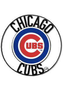 Chicago Cubs 24 in Wrought Iron Wall Wall Art