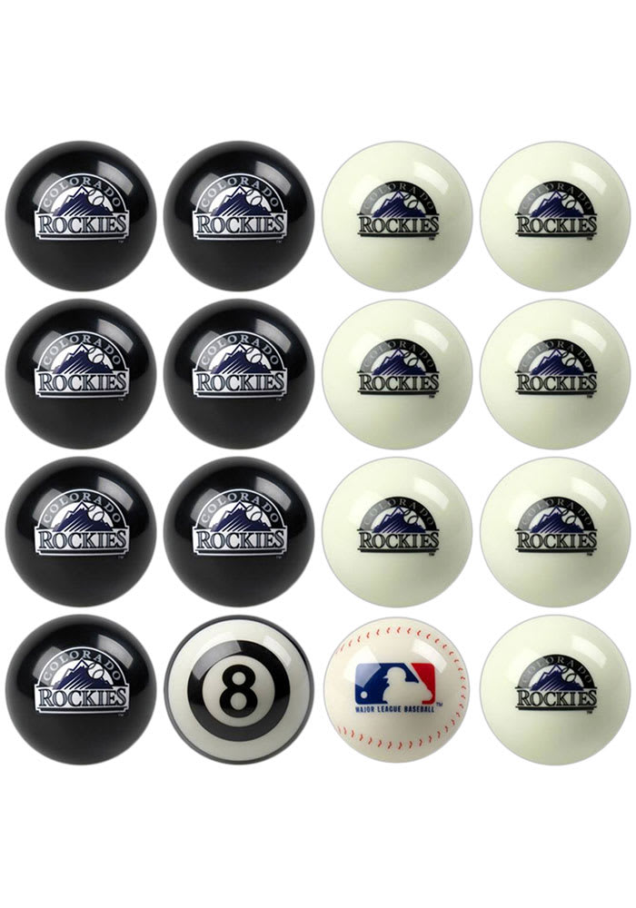 Colorado Rockies Home Vs Away Billiard Ball Set