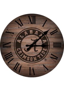 Alabama Crimson Tide Rustic 16in Wall Clock