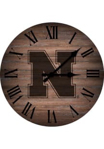 Nebraska Cornhuskers Rustic 16in Wall Clock