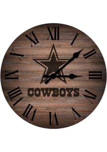 Dallas Cowboys Rustic 16in Wall Clock