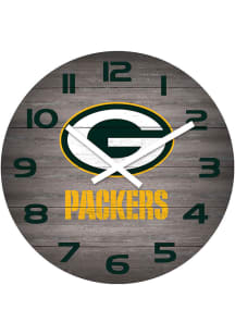 Green Bay Packers Weathered 16in Wall Clock
