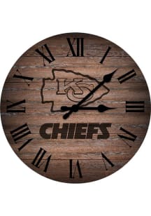 Kansas City Chiefs Rustic 16in Wall Clock