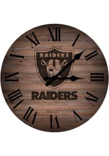 Las Vegas Raiders Rustic 16in Wall Clock