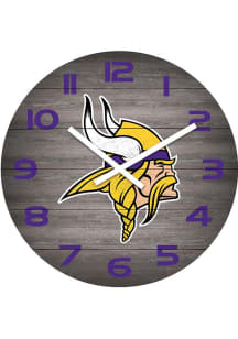 Minnesota Vikings Weathered 16in Wall Clock