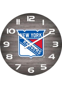 New York Rangers Weathered 16in Wall Clock