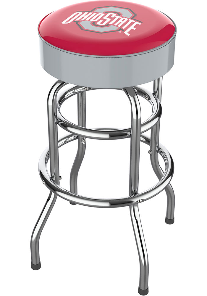 Ohio State Buckeyes Chrome Red Pub Stool 1933534