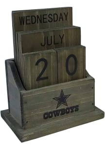 Dallas Cowboys Wood Block Desk and Office Desk Calendar