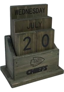 Kansas City Chiefs Wood Block Desk and Office Desk Calendar
