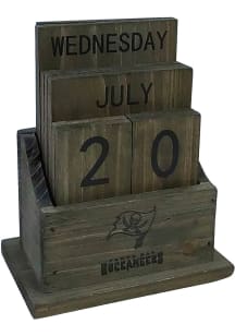 Tampa Bay Buccaneers Wood Block Desk and Office Desk Calendar