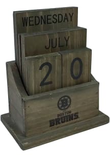 Boston Bruins Wood Block Desk and Office Desk Calendar