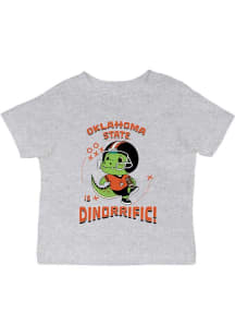 Vive La Fete Oklahoma State Cowboys Infant Dino-Riffic Short Sleeve T-Shirt Grey