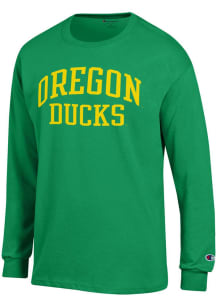 Mens Oregon Ducks Green Champion Jersey Tee