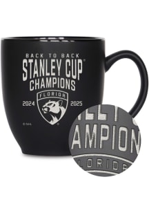Florida Panthers 2025 Stanley Cup Champions Bistro Ceramic Mug - Black