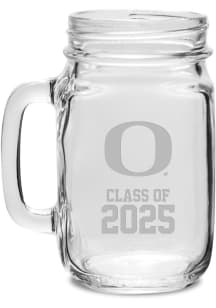 White Oregon Ducks Campus Crystal Class of 2025 Jar Stein