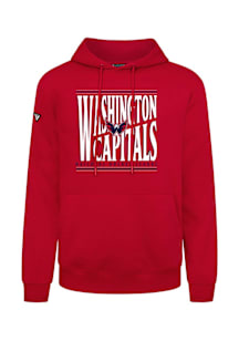 Levelwear Washington Capitals Mens Red Podium Powerhouse Long Sleeve Hoodie