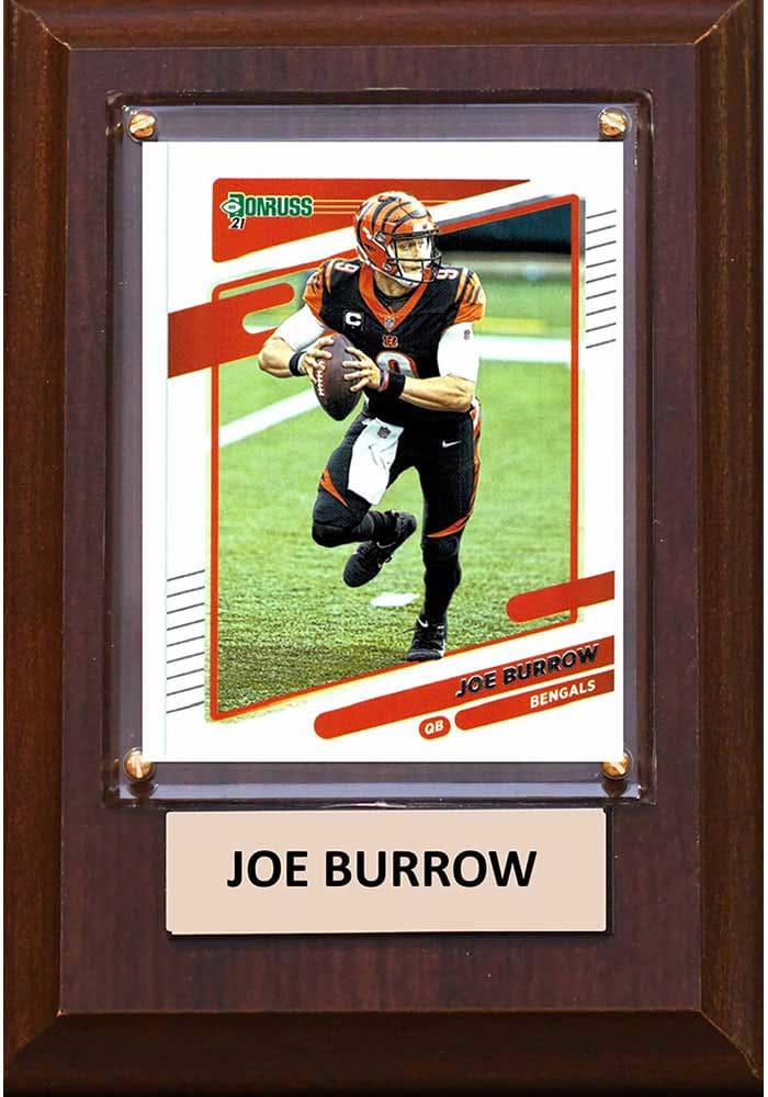 Joe Burrow Cincinnati Bengals Joe Burrow 4x6 Player Plaque