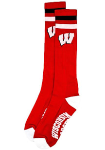 Wisconsin Badgers  Mens Crew Socks
