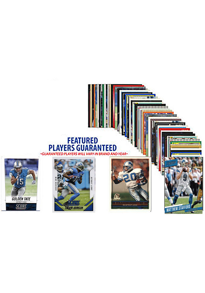 Detroit Lions 50 Pack Collectible Football Cards