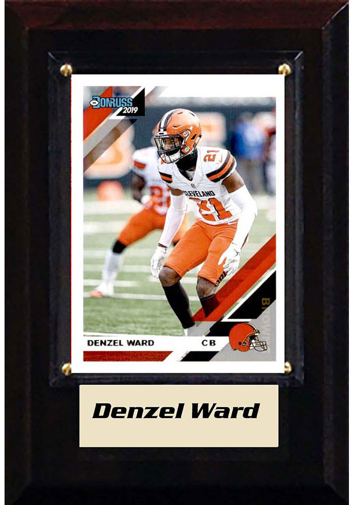 Denzel Ward Cleveland Browns Denzel Ward 4x6 Player Plaque
