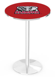 Alabama Crimson Tide Elephant Chrome Round Base Pub Table