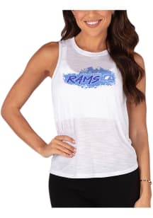 Concepts Sport Los Angeles Rams Womens White Infuse Tank Top