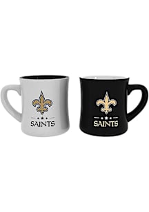 New Orleans Saints 10oz  2Pk Ceramic Mug - Black
