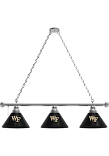 Wake Forest Demon Deacons 3 Shade Silver Billiard Lamp