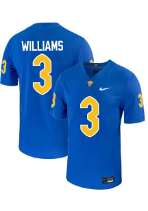 Jalynn Williams  Mens Blue Pitt Panthers Football Name And Number Football Jersey