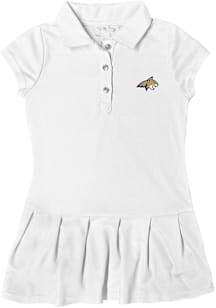 Montana State Bobcats Toddler Girls White Caroline Short Sleeve Dress