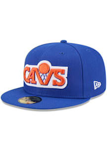 New Era Cleveland Cavaliers Mens Blue Hardwood Classic 59FIFTY Fitted Hat