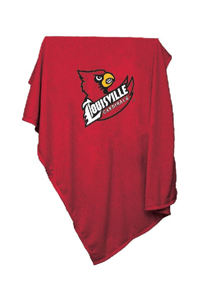 Louisville Cardinals Team Logo Sweatshirt Blanket
