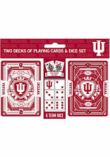 Indiana Hoosiers 2pk Playing Card & Dice Set Playing Cards