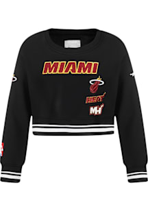 Pro Standard Miami Heat Girls Black Retro Classics Long Sleeve T-Shirt