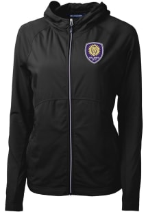 Cutter and Buck Orlando City SC Womens Black Adapt Eco Light Weight Jacket