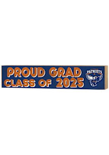 KH Sports Fan UT Tyler Patriots 3x13 Block Sign Class of 2025 Sign - Navy Blue