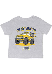 Infant Drexel Dragons Grey Vive La Fete On My Way Short Sleeve T-Shirt