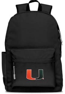 Mojo Miami Hurricanes Black Campus Laptop Backpack
