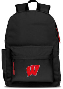 Mojo Wisconsin Badgers Black Campus Laptop Backpack