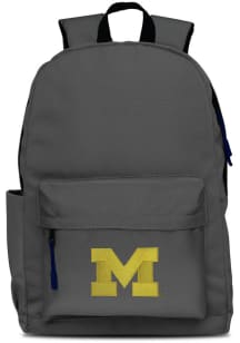 Mojo Michigan Wolverines Grey Campus Laptop Backpack