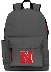 Mojo Nebraska Cornhuskers Grey Campus Laptop Backpack
