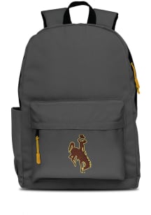 Mojo Wyoming Cowboys Grey Campus Laptop Backpack